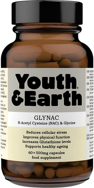Youth & Earth Glynac (Nac And Glycine) 500Mg (60 Capsules)
0.5 Grams