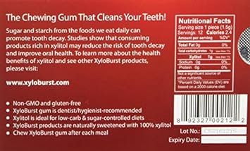 Xyloburst Cinnamon Xylitol Gum 12/12 Piece, 0.02 Pound0.32 Ounces