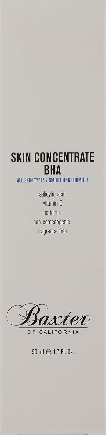 Baxter of California Skin Concentrated BHA for Men | Imperfection Reducing Serum | Unscented | 1.7