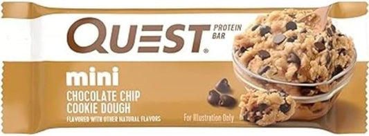 Quest Nutrition Mini Chocolate Chip Cookie Dough Protein Bars, High Protein-14 Bars
