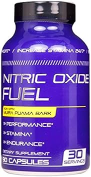Nitric Oxide Fuel - Nitric Oxide Complex For Stamina Endurance Size & Physical Performance - Maca, Tribilus, Ginseng & E