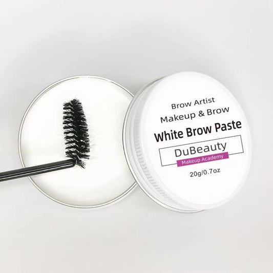 2PCS/PACK  White Tattoo Brow Paste Eyebrow Permanent Makeup Mapping Paste Microblading Eyebrow Marker Tool Brow Lip Position Tool (2pcs)