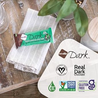Nugo Dark Mint Chocolate Chip, 13G Vegan Protein, 200 Calorie, Gluten 1.76 Ounces