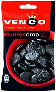 Venco Passie voor drop Muntendrop Hard Zoet (Coin Licorice