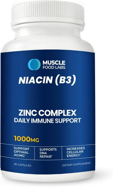 Muscle Food Labs | Z D C | Niacin B3 Complex | 90 Servings