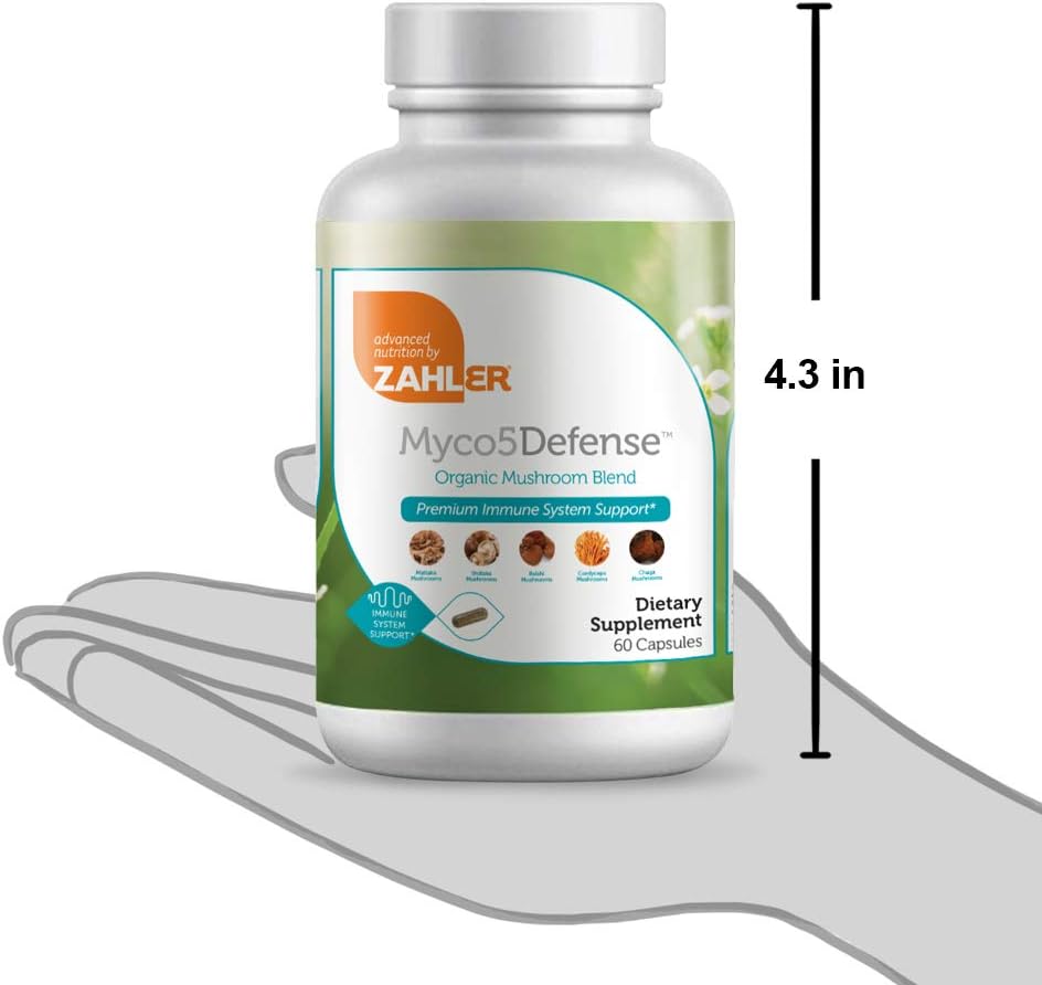 Zahler Mcyo5Defense, Advanced Mushroom Supplement, Premium Immune Syst