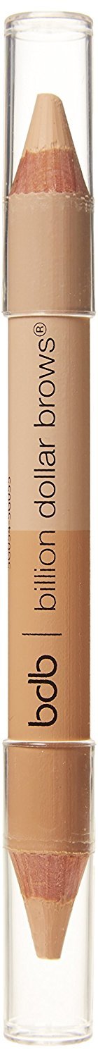 Billion Dollar Brows Duo Brow Highlighter & Concealer Pencil for Lifting and Highlighting Eyebrows