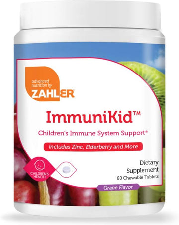 Zahler Immunikid, Powerful Immune System Support For Kids With Zinc, E
