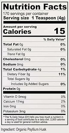 Anthony'S Organic Psyllium Husk Powder, 1.5 Lb, Gluten Free, Non Gmo,