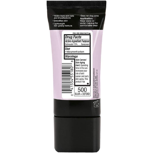 Maybelline New York Facestudio Master Prime Primer Makeup, Blur+ Defend, 1 .