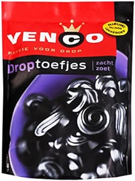 Venco Droptoefjes (Soft Licorice) 8.47oz licorice pieces by