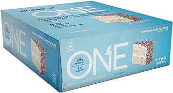 One Protein Bars, Birthday Cake, Gluten Free Protein Bars With 20G Pro1.5 Pounds
