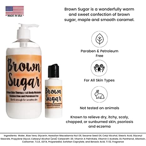 The Lotion Company 24 Hour Skin Therapy Lotion Combo Kit, Sweet Brown Sugar