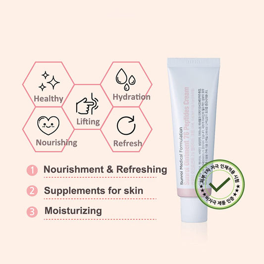 Sunroi 76 Peptides Cream for Nourishing and Moisturizing, Nutritional Supplements for Tired Skin 50g (1.76 )