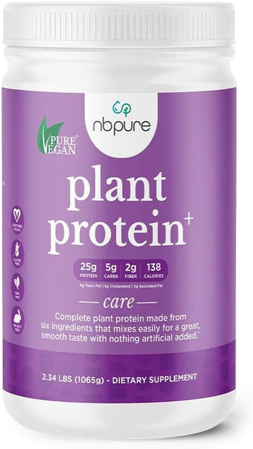 Nbpure Plant Protein+ Plant Protein Blend, Pea Protein Supplement, Veg