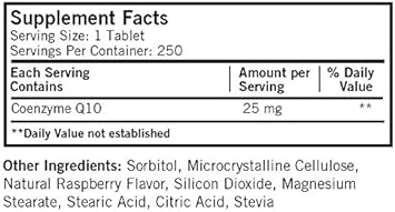 Kirkman Coenzyme Q10 25 Mg Children'S Chewable Tablets || 250 Tablets