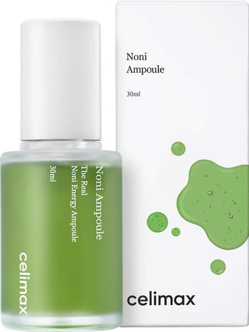 Celimax Noni Energy Ampoule 30 | With 71.77% Noni Extract, Hydrating, Moisturizing & Soothing Serum For Dark Spots & Fine Lines, Anti Aging, Brightening For Face, Facial Astringent, Korean Skin Care