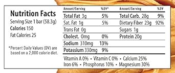 Julian Bakery Paleo Thin Protein Bar | Sunflower Butter | Egg White Pr