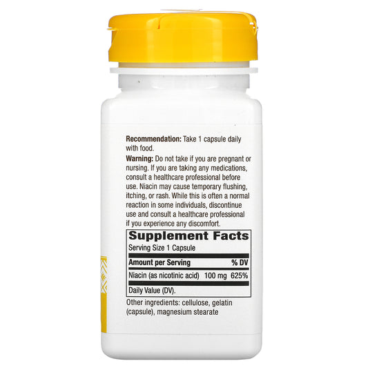 Nature'S Way, Niacin, Vitamin B3, 100 Mg, Capsules