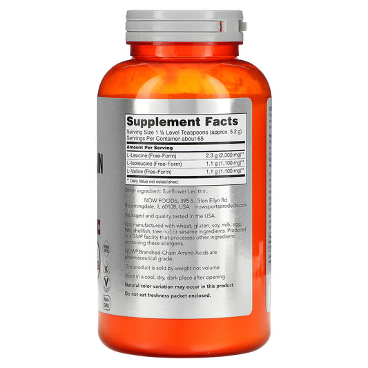Now Foods, Sports, Branched-Chain Amino Acid Powder