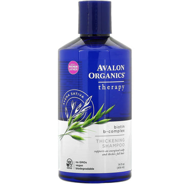 Avalon Organics, Thickening Shampoo, Biotin B-Complex, Therapy (414 ml)