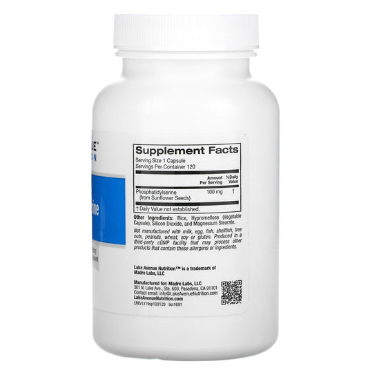 Lake Avenue Nutrition, Sunflower Phosphatidylserine