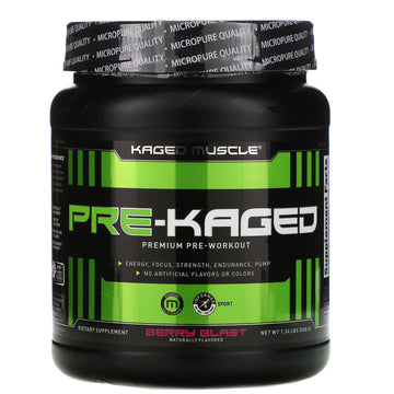 Kaged Muscle, Pre-Kaged, Premium Pre-Workout, Berry Blast