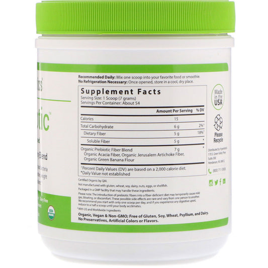 Hyperbiotics, Prebiotic, Organic Proprietary Blend