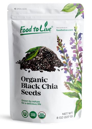 Food To Live Organic Black Chia Seeds