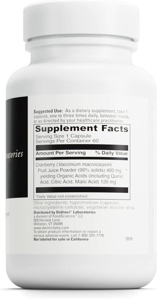 Davinci Labs Cranberry - Supports Urinary Tract Health* - Dietary Supp