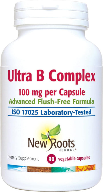 New Roots Herbal Ultra B Complex, 100Mg, Advanced Flush Free Formula (