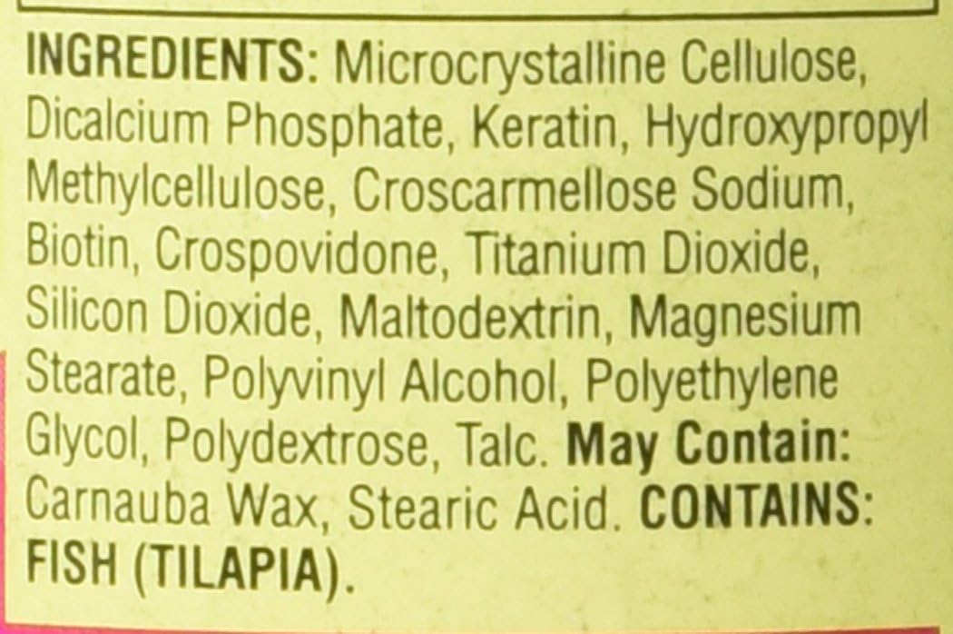 Spring Valley 10000mcg Biotin with 100mg Keratin Dietary Supplement, 6