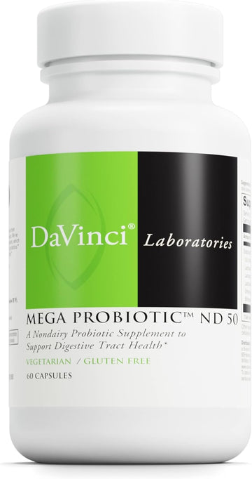 Davinci Labs Mega Probiotic Nd 50 - Non-Dairy Probiotic Supplement Wit1.92 Ounces