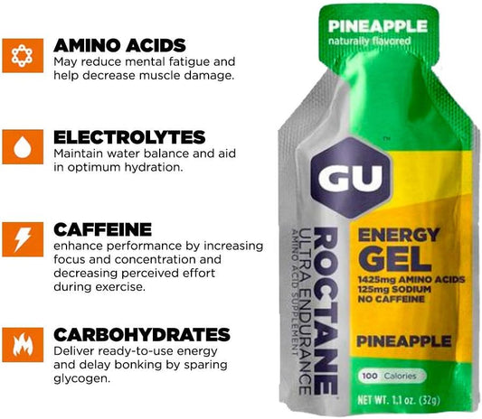 Gu Energy Roctane Ultra Endurance Energy Gel, 24-Count, Quick On-The-G1.1 Pounds