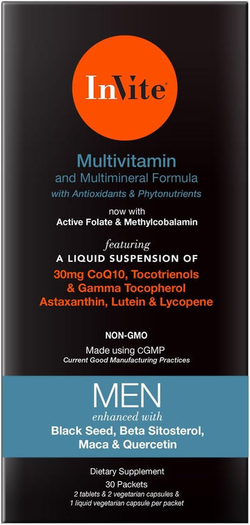 Invite Health Mens Multivitamin - Comprehensive Daily Multivitamin Wi