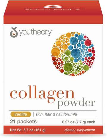 Youtheory Collagen Powder Bottle (Vanilla, 21 Servings (Pack Of 1))21 6.4 Ounces
