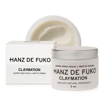 Hanz de Fuko Claymation- Premium Mens Hair Styling Clay with Matte Finish (2 ) Cruelty Free