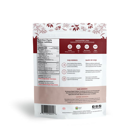 Organic Traditions Gogi Berries, 454 Gram