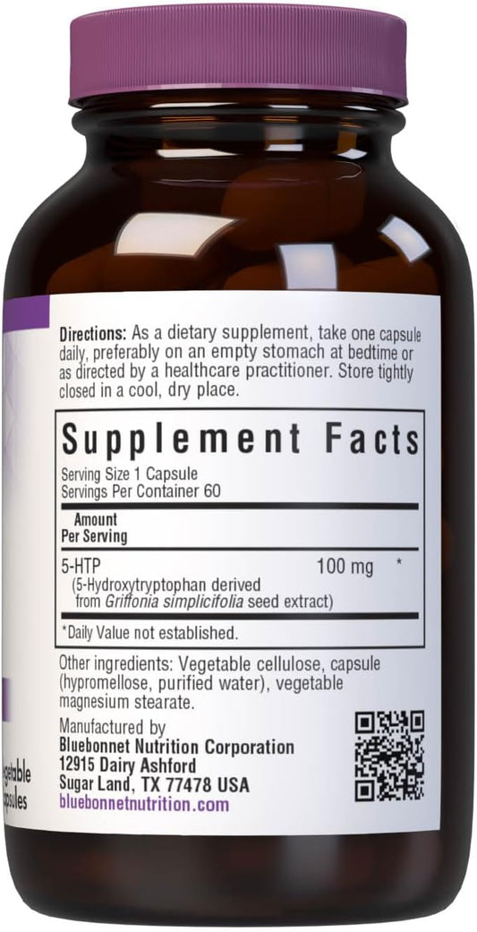 Bluebonnet Nutrition 5-Htp (Hydroxytrypophan) 100Mg, For Neurotransmit4.96 Ounces