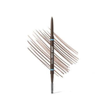 JOAH Eyebrow Pencil - Brow Down To Me Precision Brow Pencil with Built-In Spoolie Brush for awless Brows, Warm Medium Brown