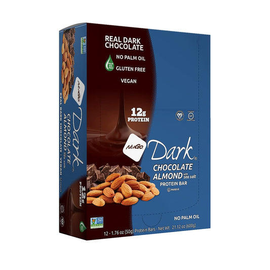 Nugo Dark Chocolate Almond With Sea Salt, 12G Vegan Protein, 200 Calor4 Pounds
