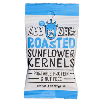 Zee Zees Roasted Salted Sunflower Kernels, Nut Free, Plant Protein, 48 Pack