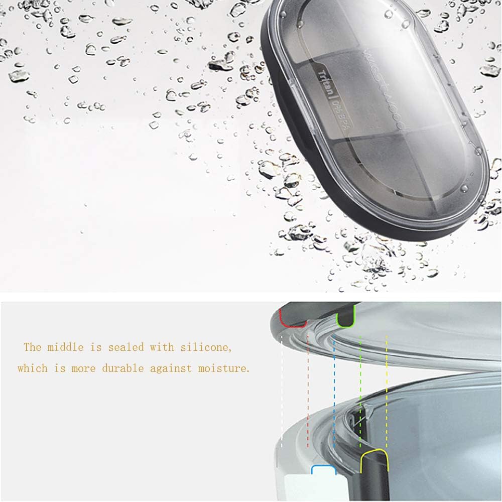 Pill Box - Portable Travel Medicine Organizer Case for Purs