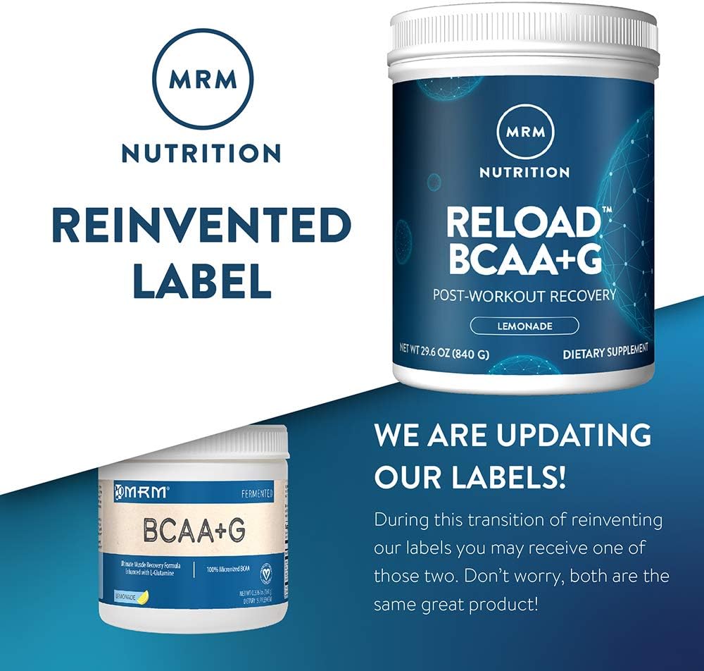 MRM BCAA+G RELOAD Post-Workout Recovery β Lemon, 840g - 60 S
