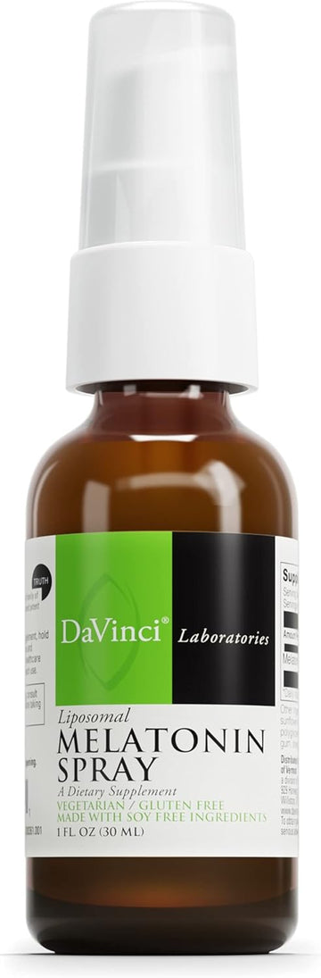 Davinci Labs Liposomal Melatonin Spray - Sleep Support Supplement - Be