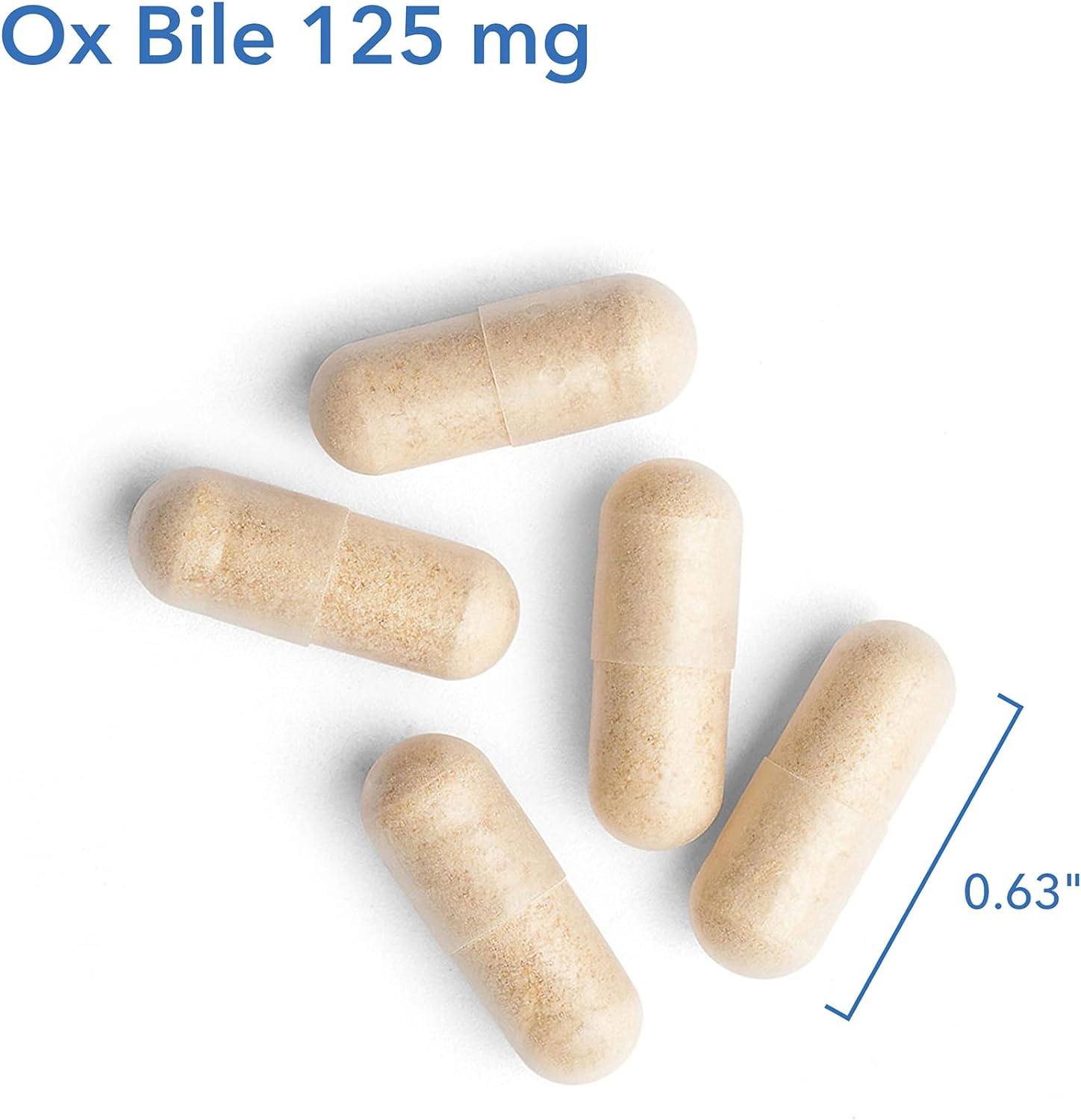 Allergy Research Group Ox Bile - 125 mg - 180 Veggie Caps
