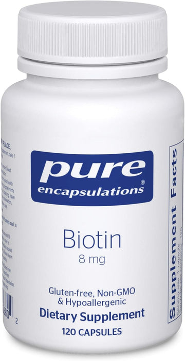 Pure Encapsulations Biotin 8 Mg - B Vitamin Supplement To Aid Stress R