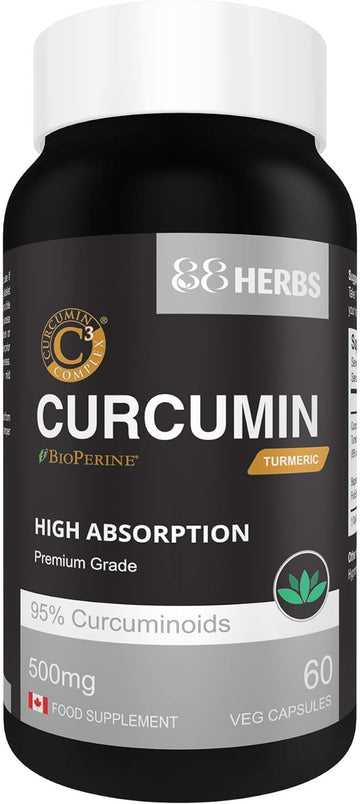 88Herbs Curcumin - C3 Complex  Highest Absorption  95% Curcuminoids