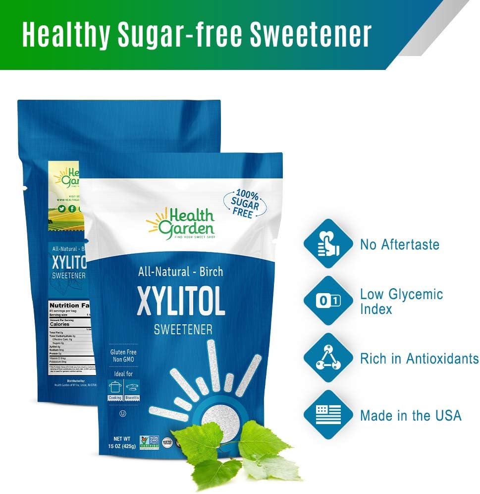 Health Garden Birch Xylitol Sweetener - Non GMO - Kosher -
