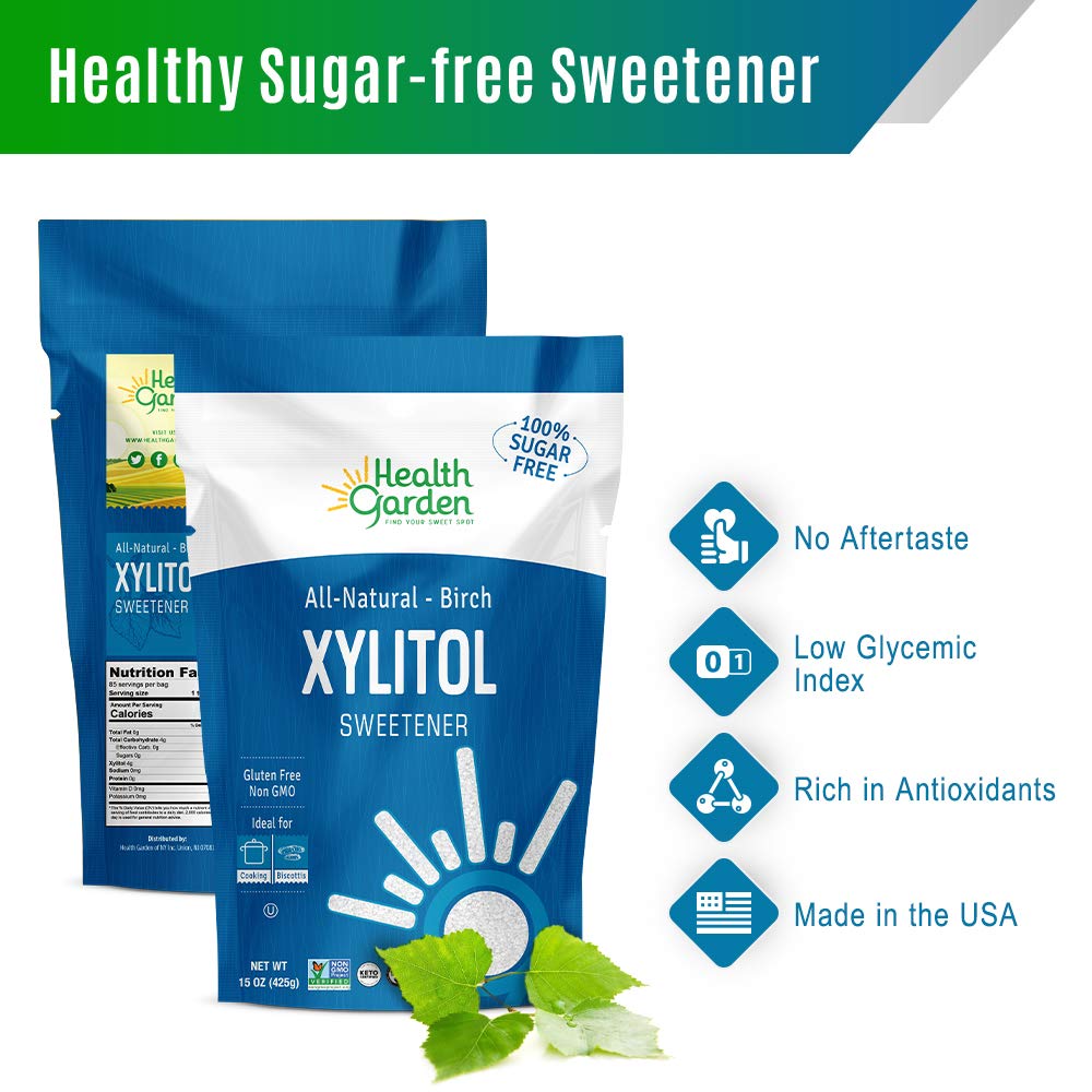 Health Garden Birch Xylitol Sweetener - Non GMO - Kosher -